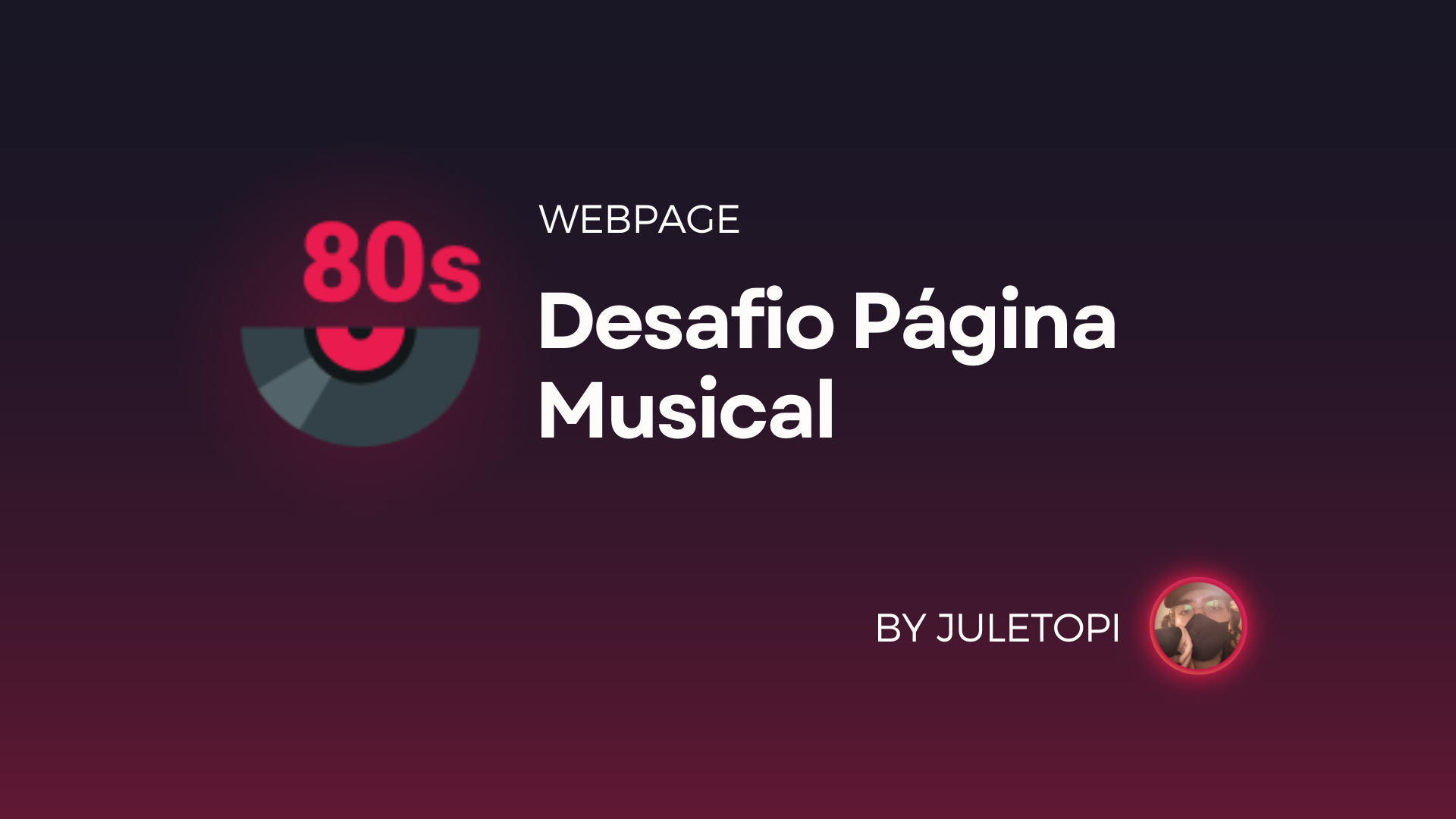 Desafio Página Musical